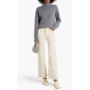 OFFICINE GENERALE
Flore high-rise flared jeans in Cream Size 29
